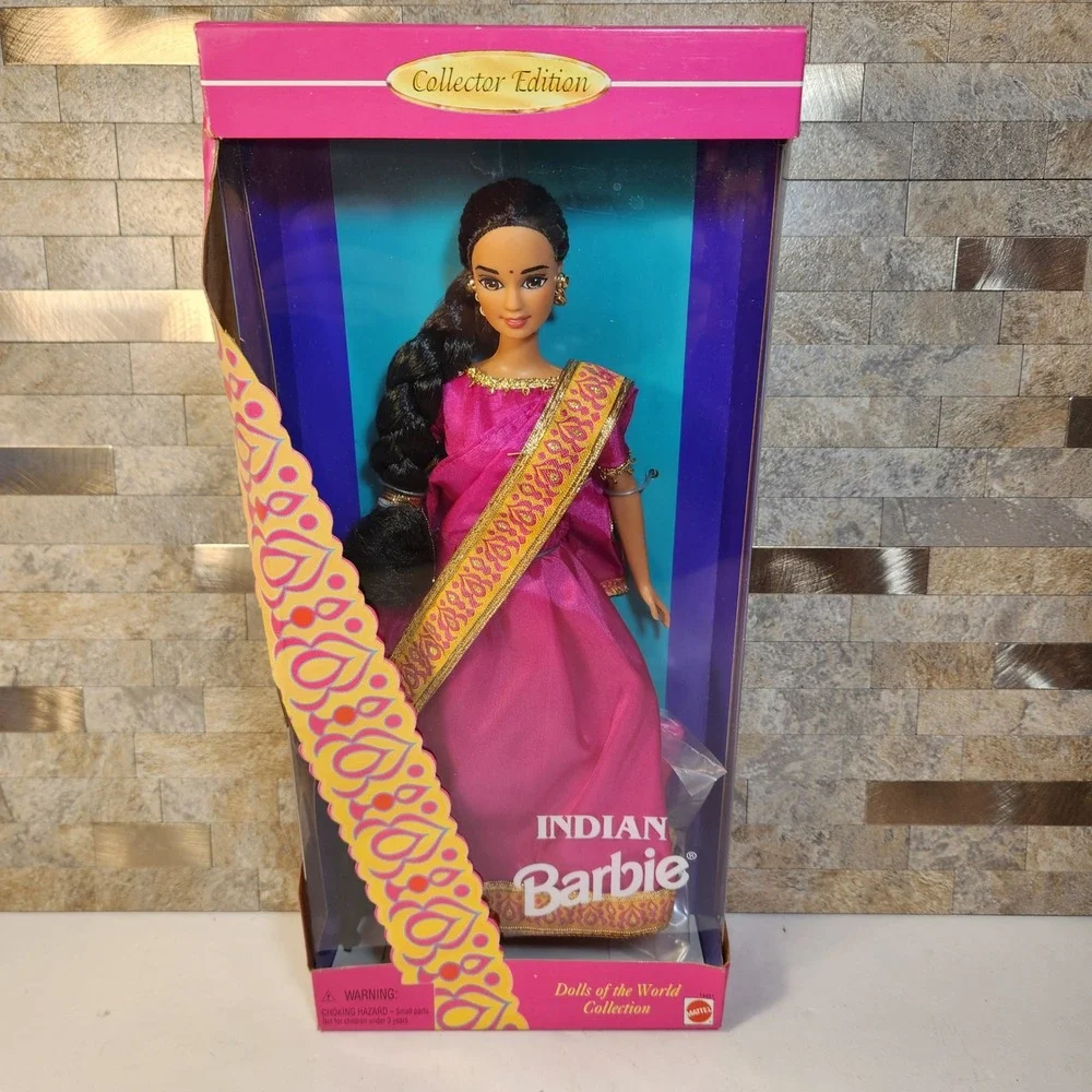 Mattel Indian Barbie Dolls of the World Collector Edition 1995 Pink Sari 14451